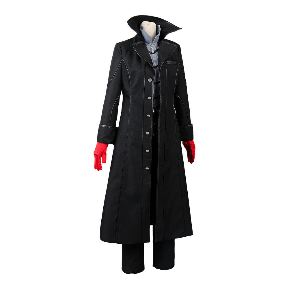 Persona 5 Joker Protagonist Cosplay Costume Outfit Coat Suit