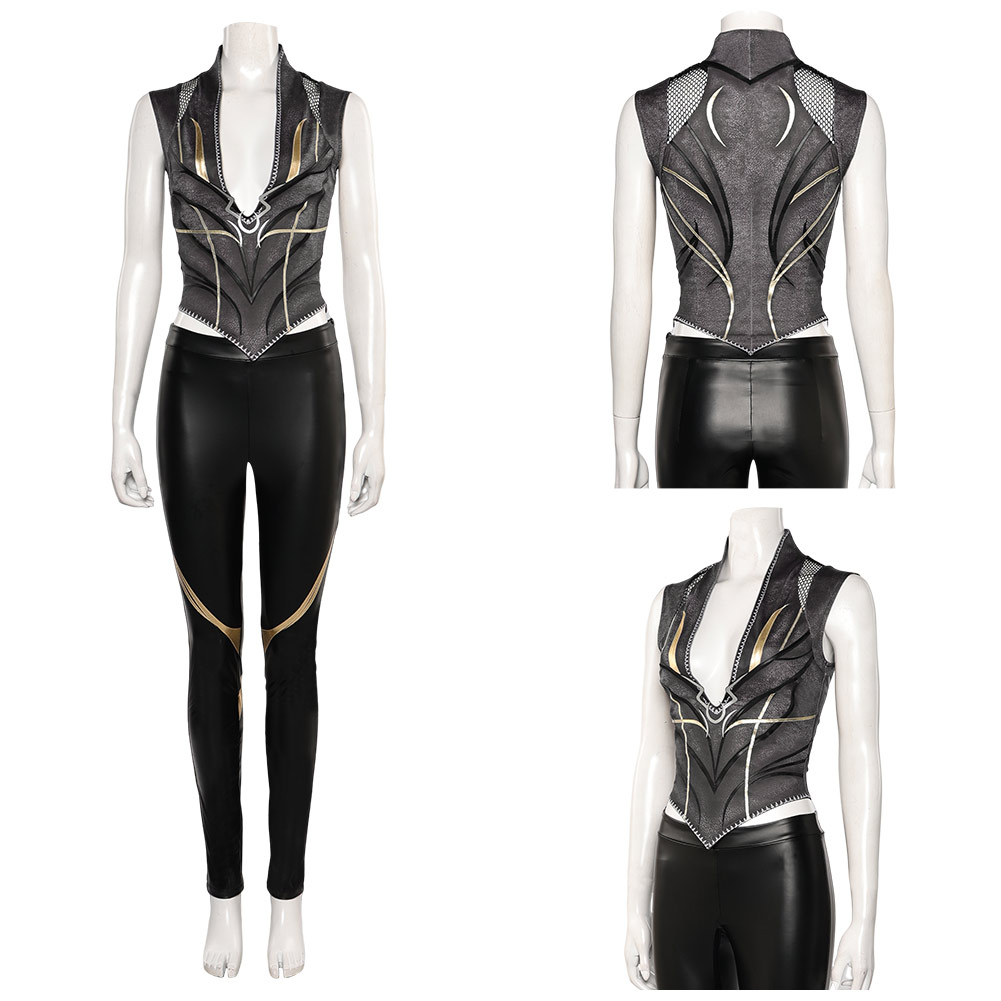 Abiti Costume Cosplay Shadowheart Carnevale Halloween Baldur's Gate Top Pantaloni - Foto 69 di 71