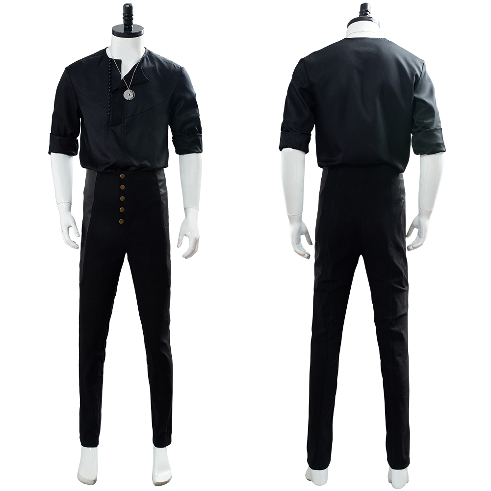 Witc Geralt of Rivia Cosplay Costume Casual Wear Uniform Halloween Shirts Pants