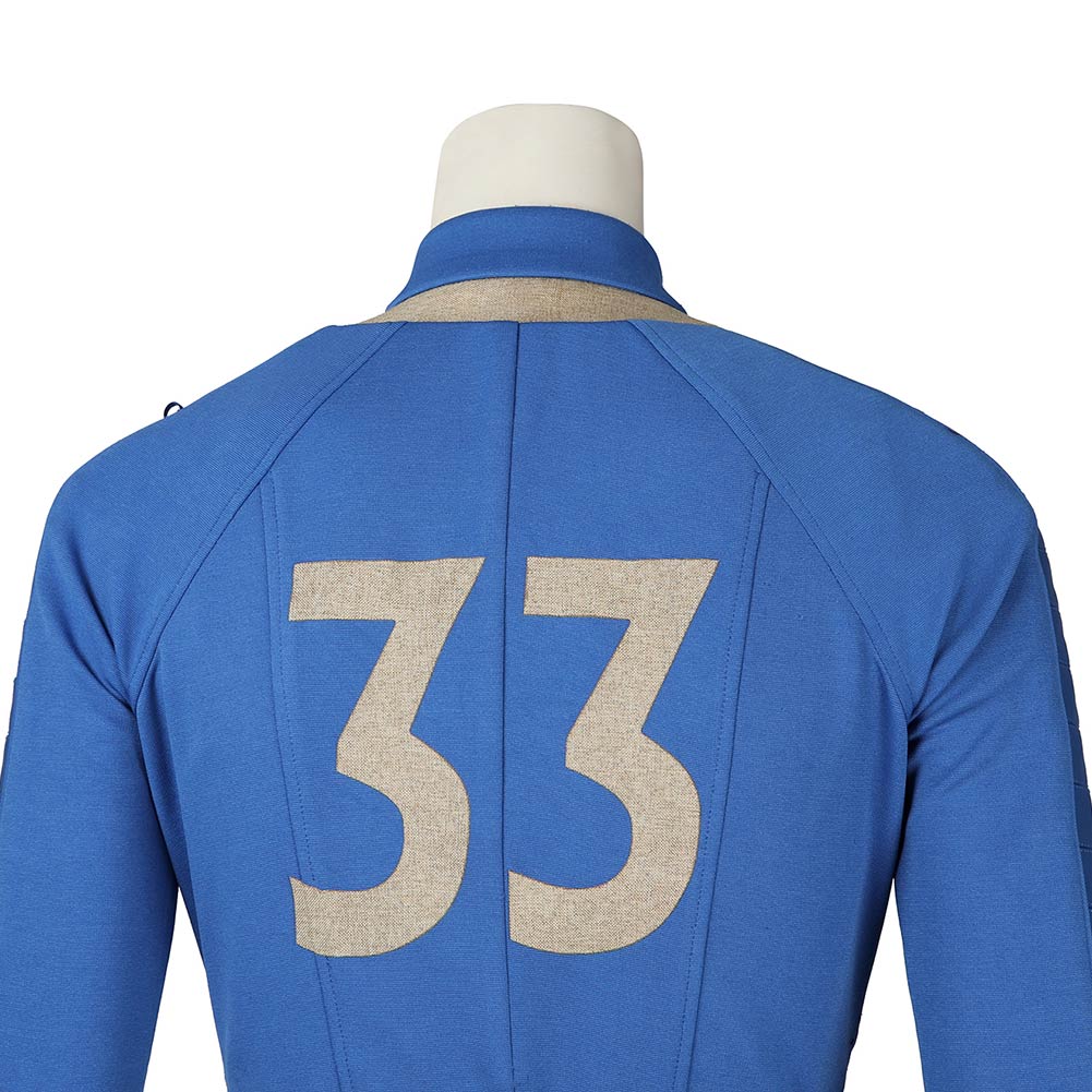 Fallout 4 Lucy MacLean Cosplay Men Ladies Jumpsuit Halloween Carnival Blue Suits - Picture 62 of 75