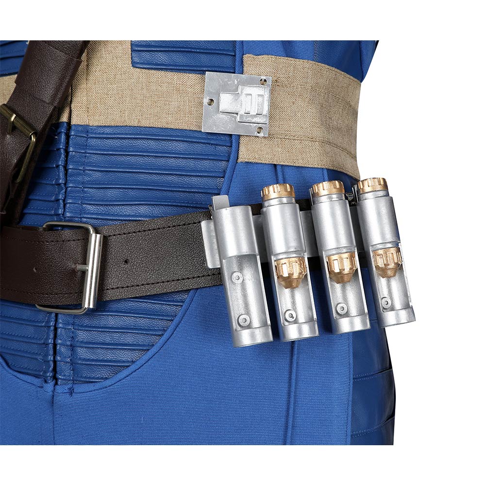 Fallout 4 Lucy MacLean Cosplay Men Ladies Jumpsuit Halloween Carnival Blue Suits - Picture 64 of 75