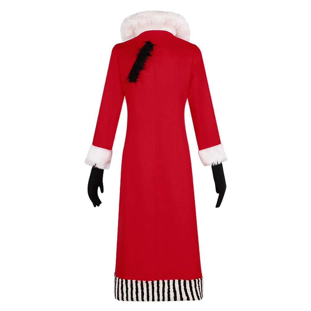 RED VALENTINO ピーコートクリプティック Valentino Cosplay Costume Hell Demon Hazbin Valentino Red Trench