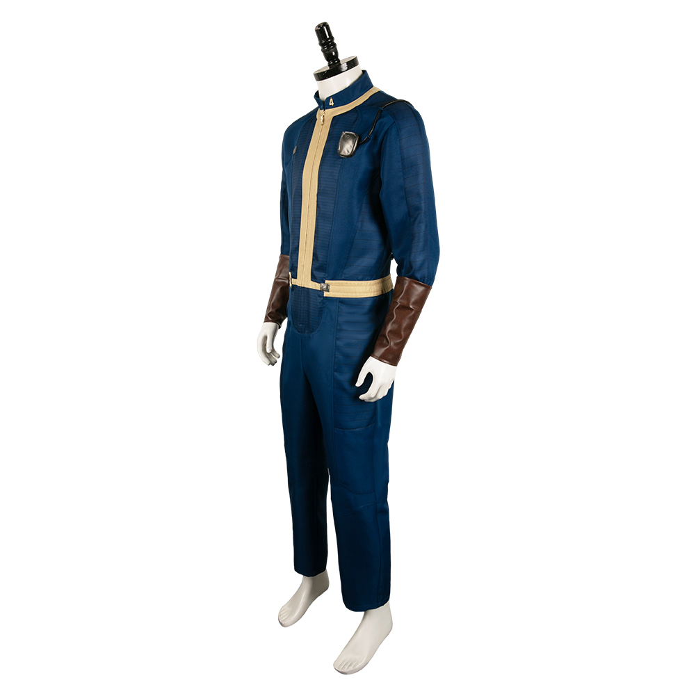 Movie Fallout Vault No.4 Dweller Cosplay Blue Jumpsuit Shelter Costume  Halloween | eBay