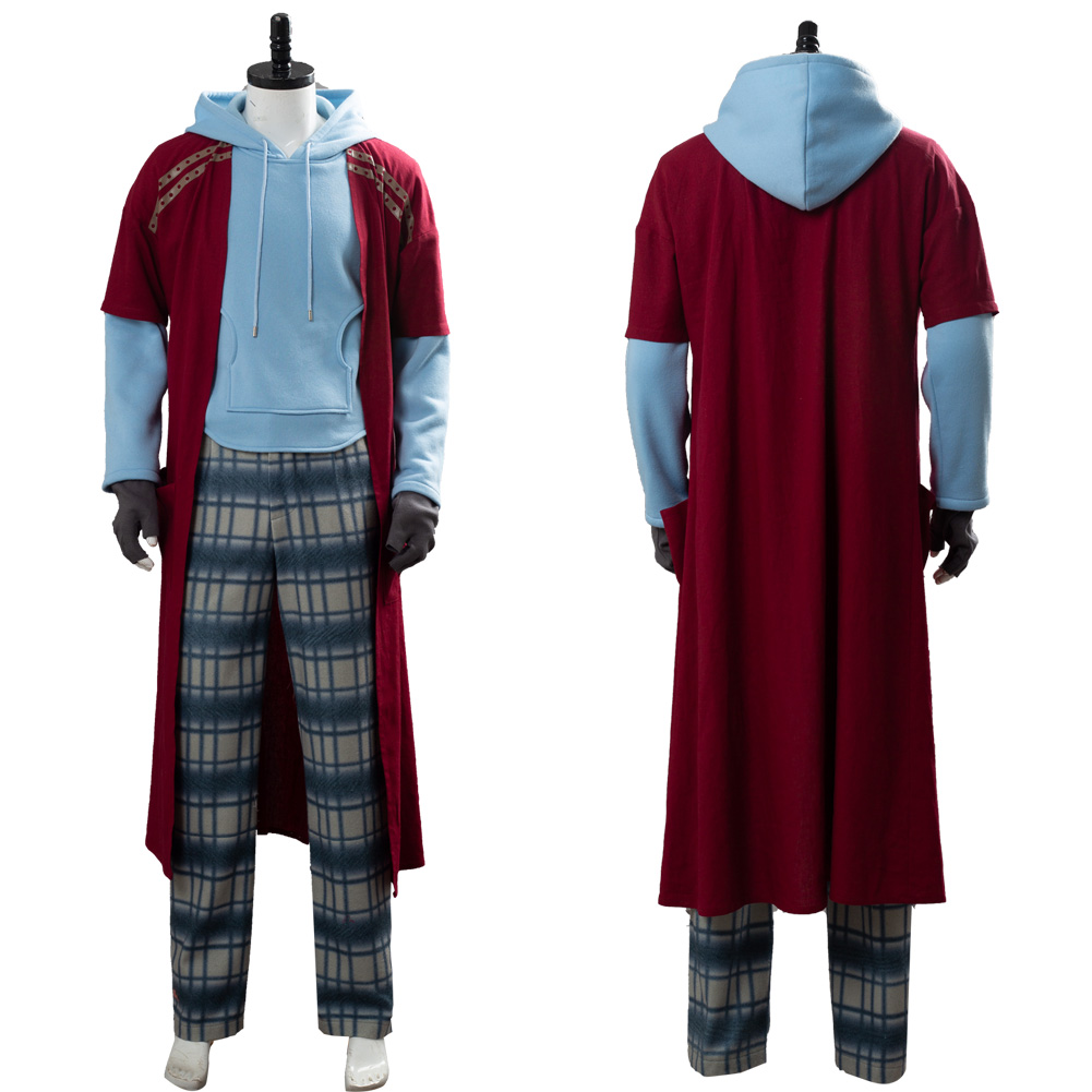The Avengers 4 Endgame Final Assembly Fat Thor Odinson Cosplay Costume+Wig - Picture 27 of 27
