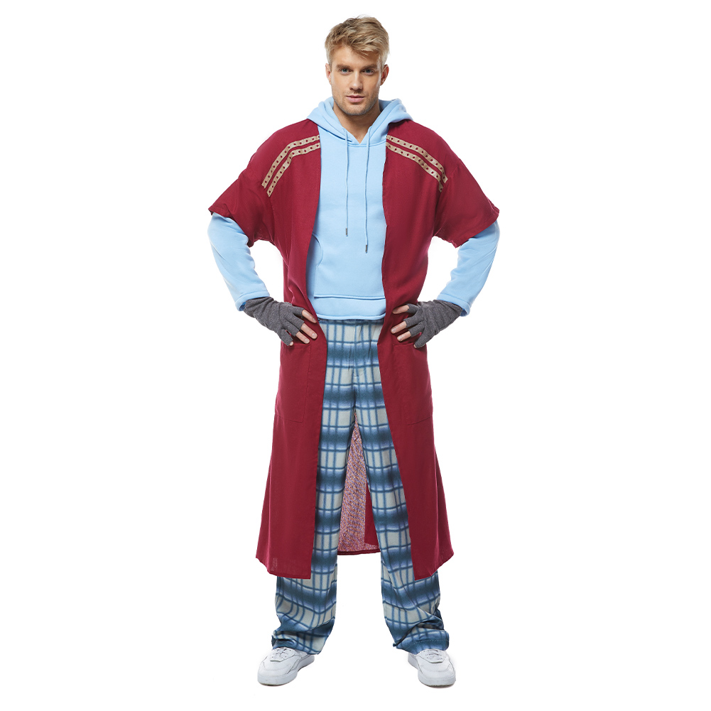 The Avengers 4 Endgame Final Assembly Fat Thor Odinson Cosplay Costume+Wig - Picture 20 of 27