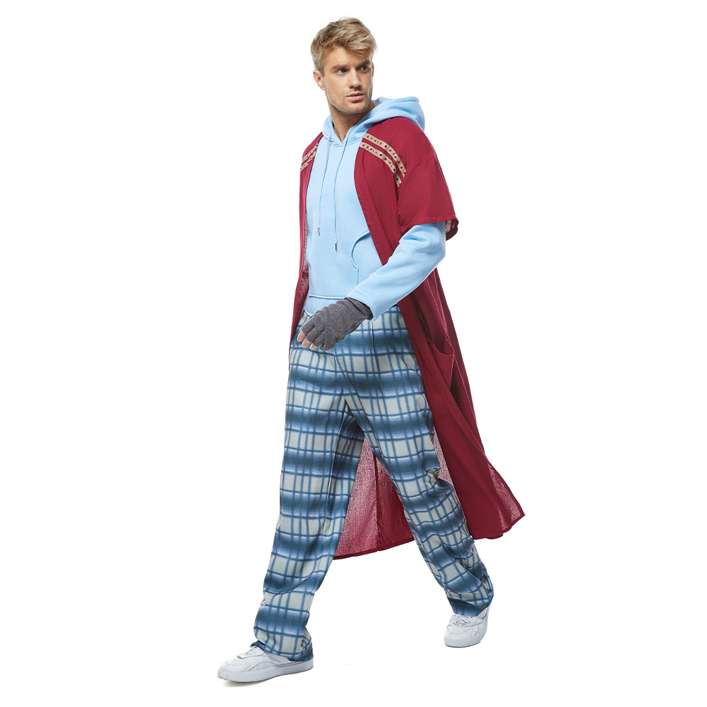 The Avengers 4 Endgame Final Assembly Fat Thor Odinson Cosplay Costume+Wig - Picture 25 of 27