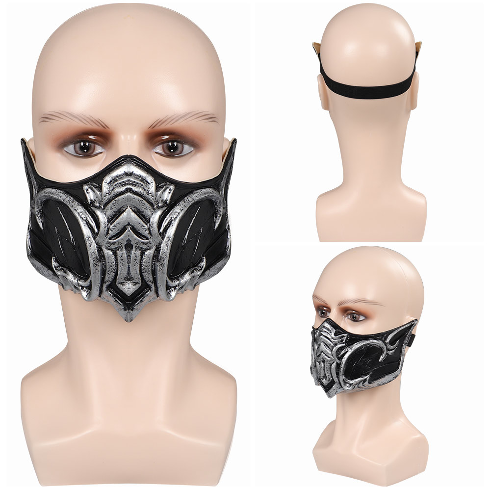 Game Sub-Zero Cosplay Costume Halloween Uniform Men Fancy Dress Vest Pants +Mask - Picture 36 of 66