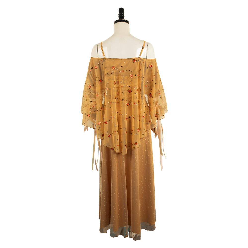 Padme Amidala Cosplay Party Carnival Halloween Yellow Meadow Dress Costume  | eBay