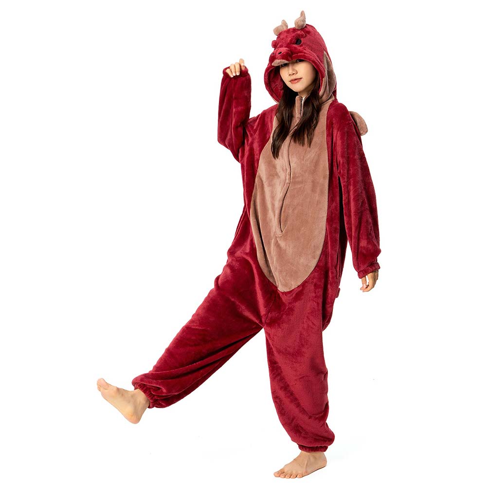 Unisex Adult Animal Cosplay Pajamas 12Onesie99 Flannel Hooded Sleepwear Pyjamas - Picture 62 of 71