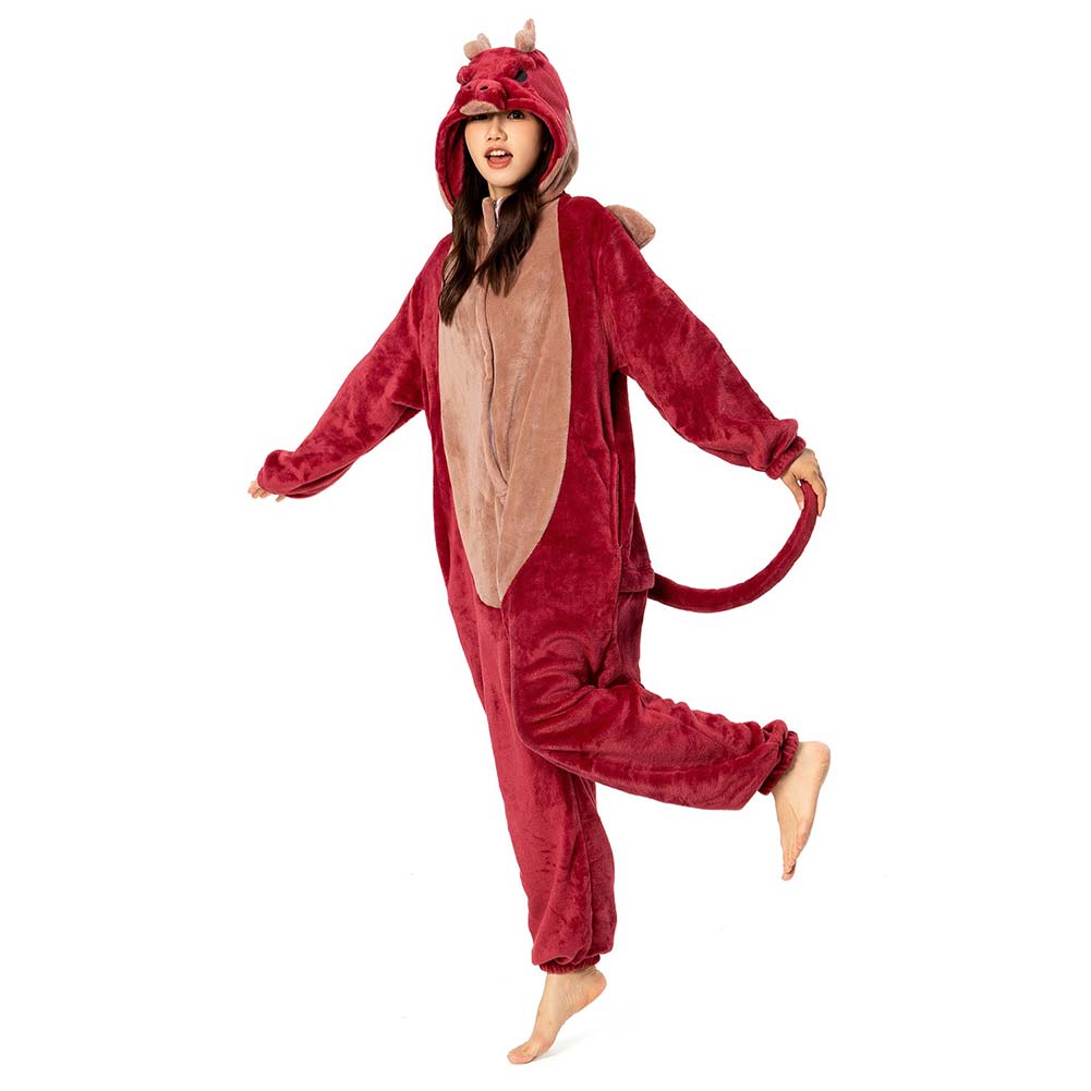 Unisex Adult Animal Cosplay Pajamas 12Onesie99 Flannel Hooded Sleepwear Pyjamas - Picture 61 of 71