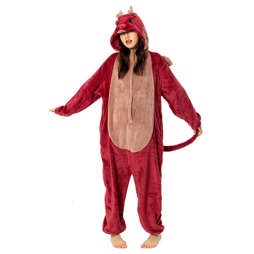 Unisex Adult Animal Cosplay Pajamas 12Onesie99 Flannel Hooded Sleepwear Pyjamas - Picture 63 of 71