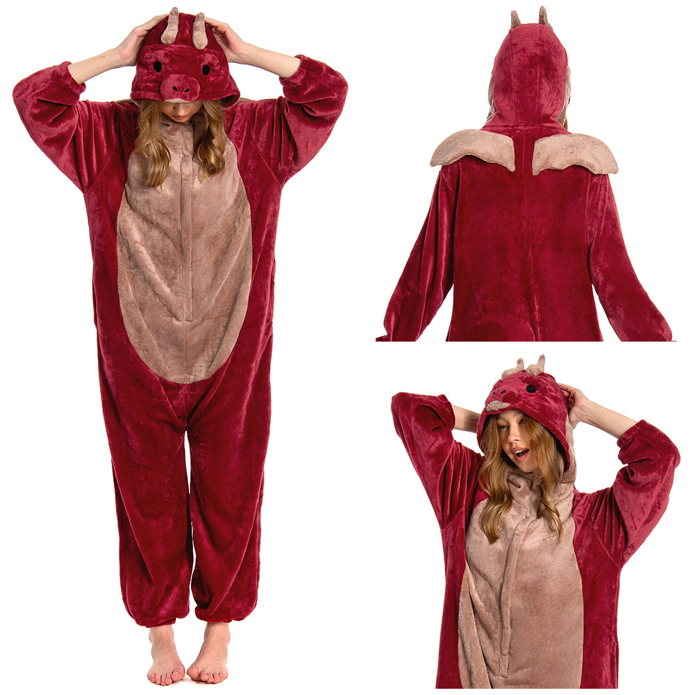 Unisex Adult Animal Cosplay Pajamas 12Onesie99 Flannel Hooded Sleepwear Pyjamas - Picture 71 of 71