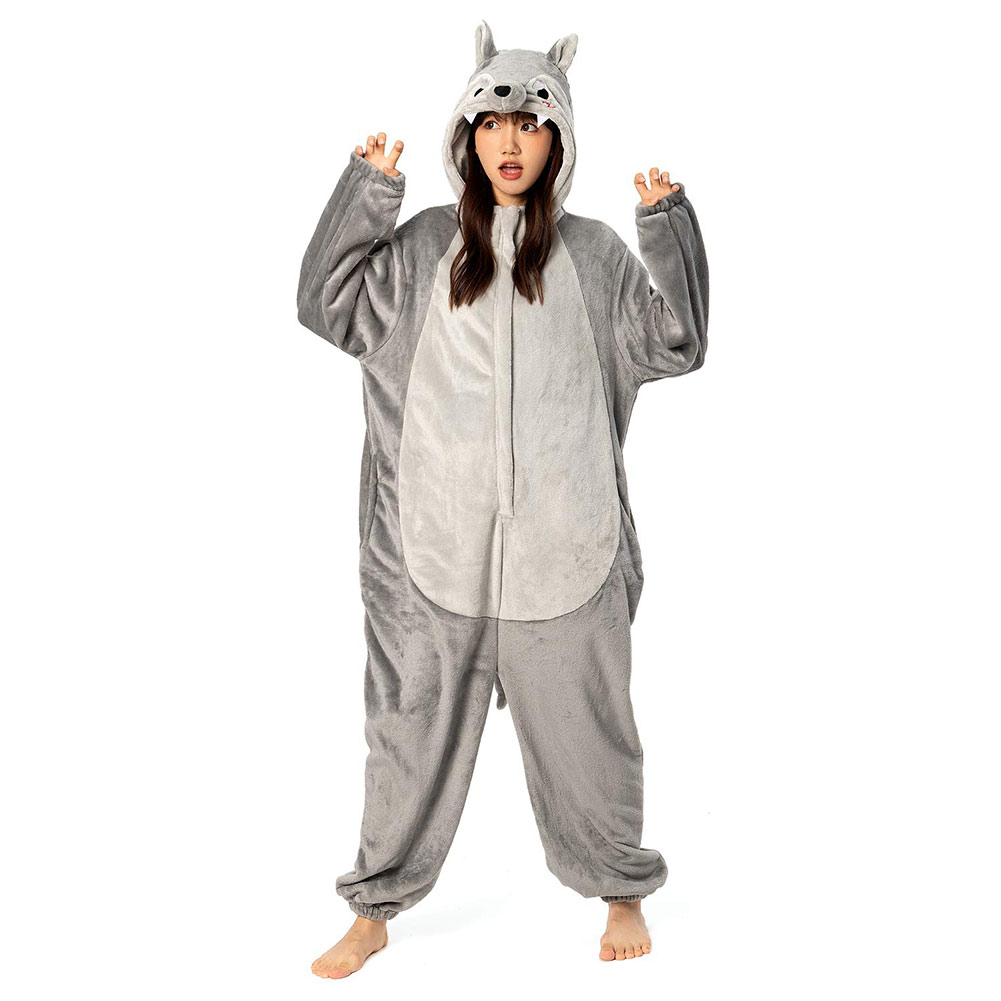 Unisex Adult Animal Cosplay Pajamas 12Onesie99 Flannel Hooded Sleepwear Pyjamas - Picture 48 of 71