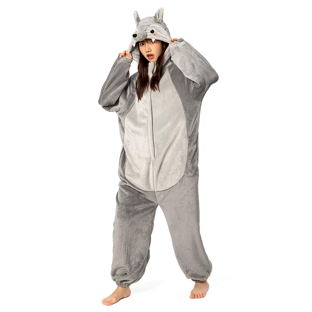 Unisex Adult Animal Cosplay Pajamas 12Onesie99 Flannel Hooded Sleepwear Pyjamas - Picture 55 of 71