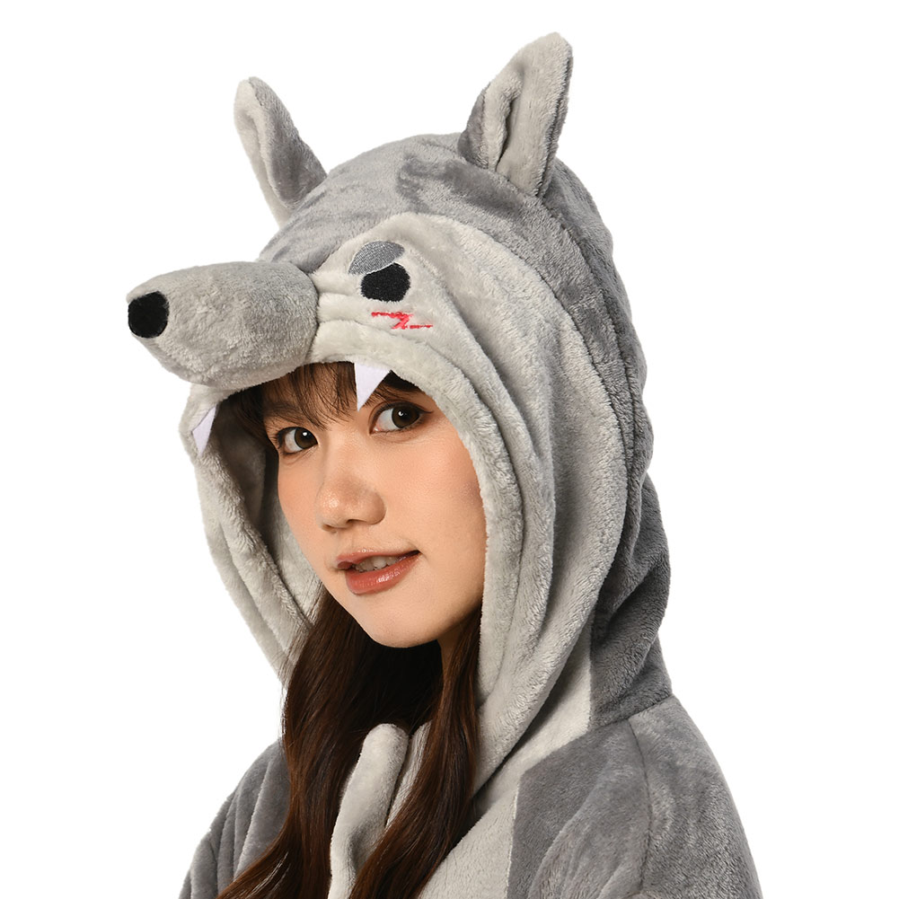 Unisex Adult Animal Cosplay Pajamas 12Onesie99 Flannel Hooded Sleepwear Pyjamas - Picture 56 of 71