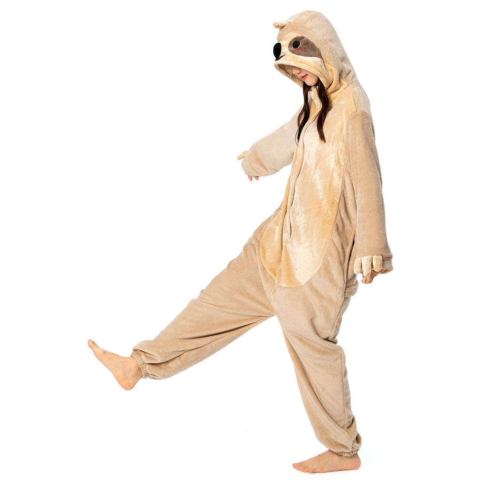 Unisex Adult Animal Cosplay Pajamas 12Onesie99 Flannel Hooded Sleepwear Pyjamas - Picture 30 of 71