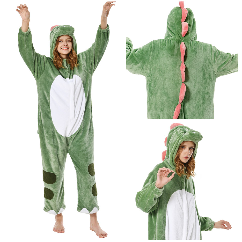 Unisex Adult Animal Cosplay Pajamas 12Onesie99 Flannel Hooded Sleepwear Pyjamas - Picture 47 of 71