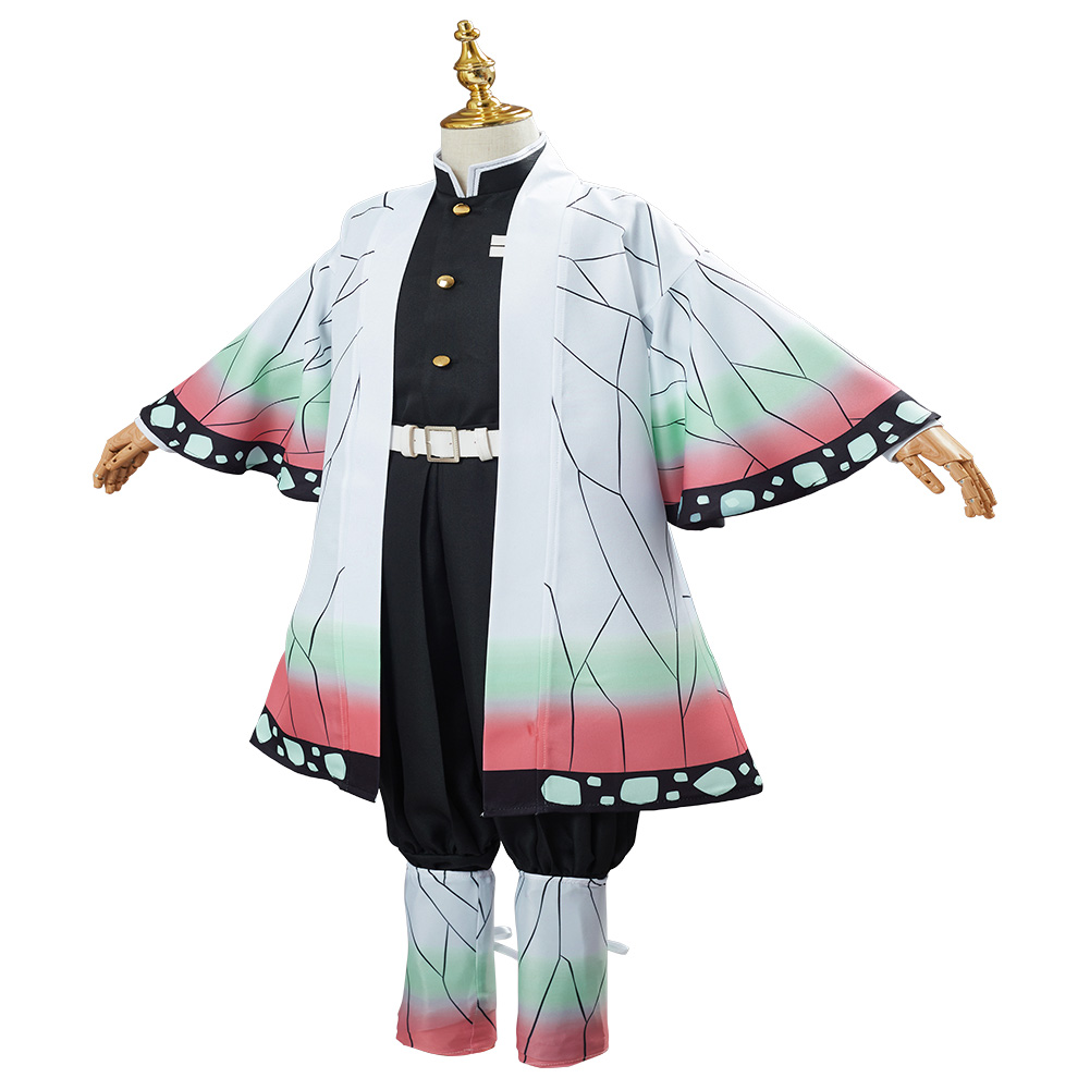 Kids Demon Slayer Kochou Shinobu Cosplay Costume Outfit Halloween Carnival Suit - Picture 26 of 59