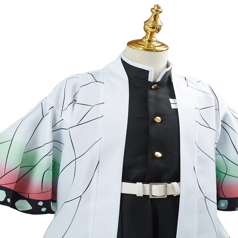 Kids Demon Slayer Kochou Shinobu Cosplay Costume Outfit Halloween Carnival Suit - Picture 31 of 59