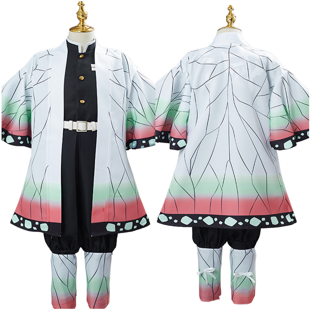 Kids Demon Slayer Kochou Shinobu Cosplay Costume Outfit Halloween Carnival Suit - Picture 37 of 59