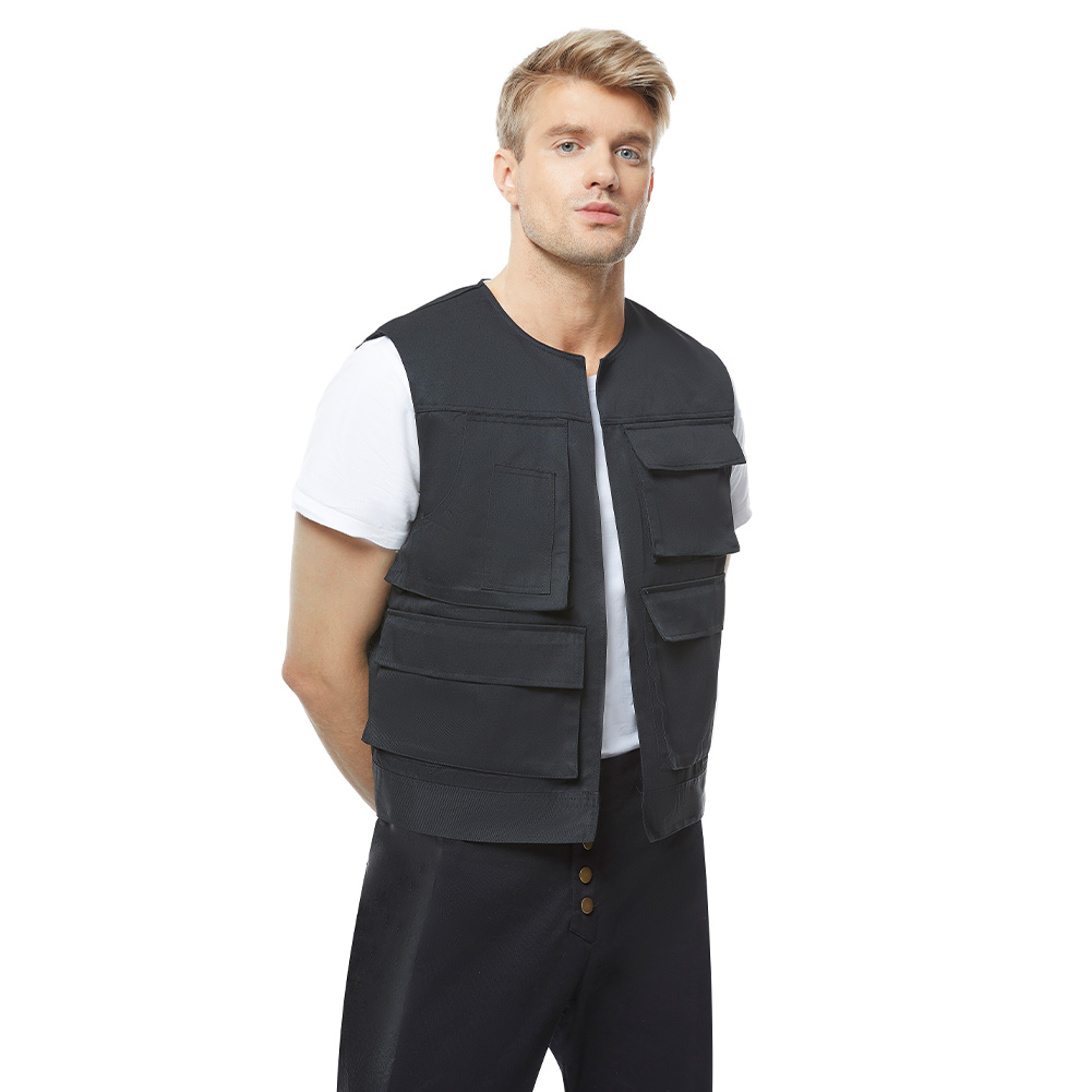Star Wars IV A New Hope Han Solo Disfraz Juegos con disfraces Chaleco Pantalones Camisa Conjunto - Imagen 16 de 35