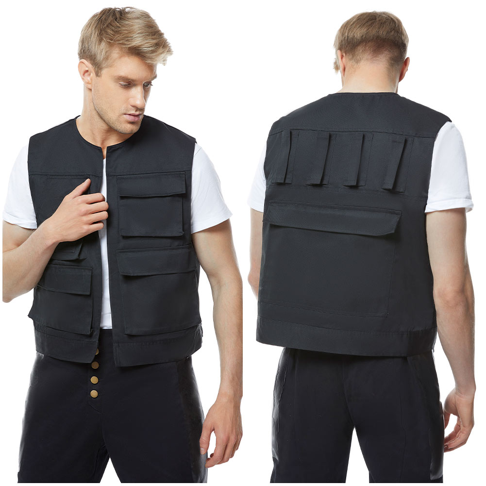 Star Wars IV A New Hope Han Solo Disfraz Juegos con disfraces Chaleco Pantalones Camisa Conjunto - Imagen 22 de 35