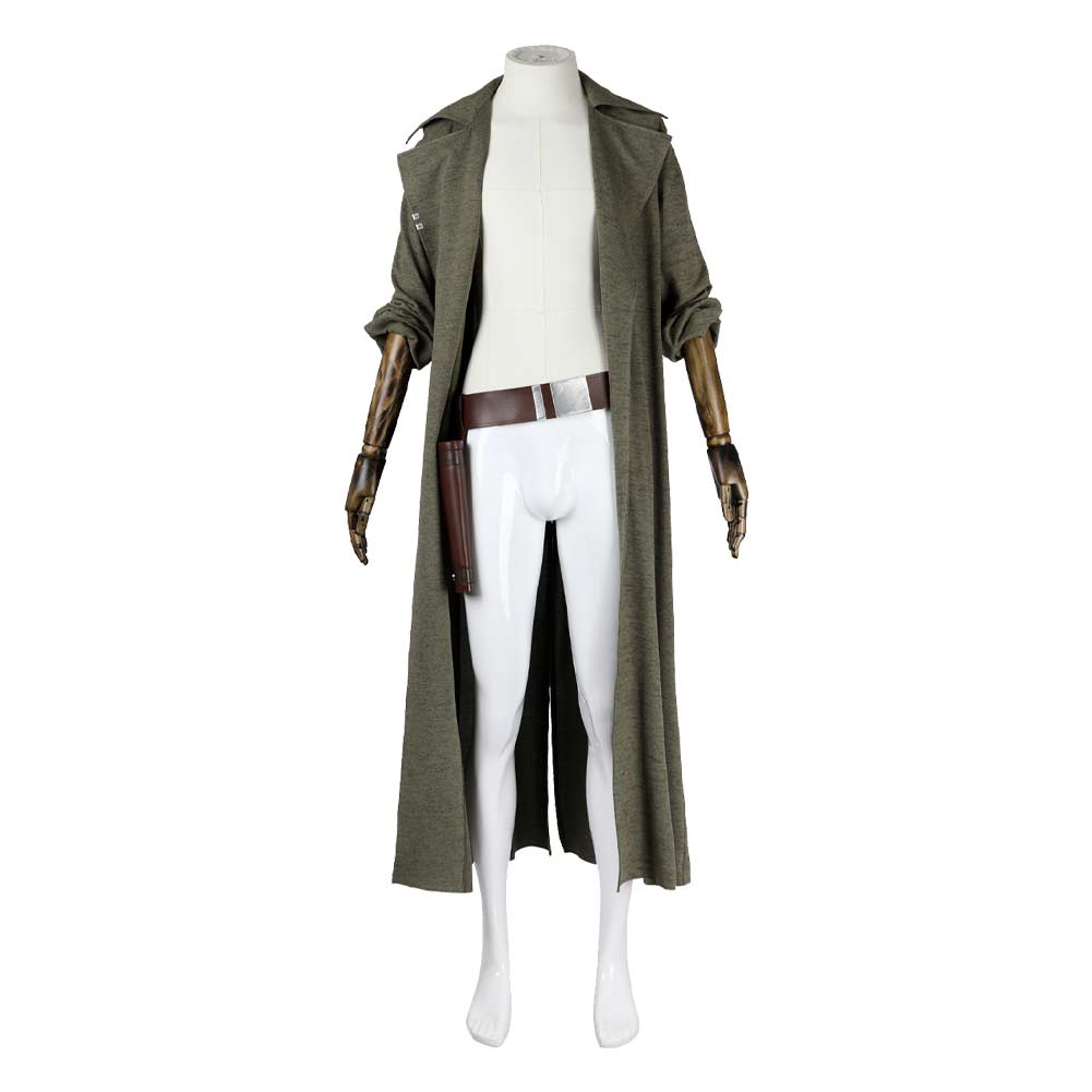 Star Wars Outlaws ND-5 Robot Outfits Cosplay Green Coat+Belt Halloween Carnival - Picture 61 of 78