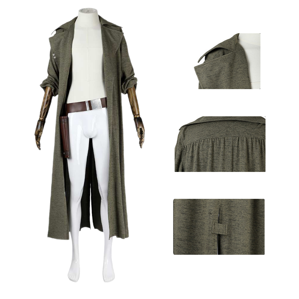 Star Wars Outlaws ND-5 Robot Outfits Cosplay Green Coat+Belt Halloween Carnival - Picture 16 of 78