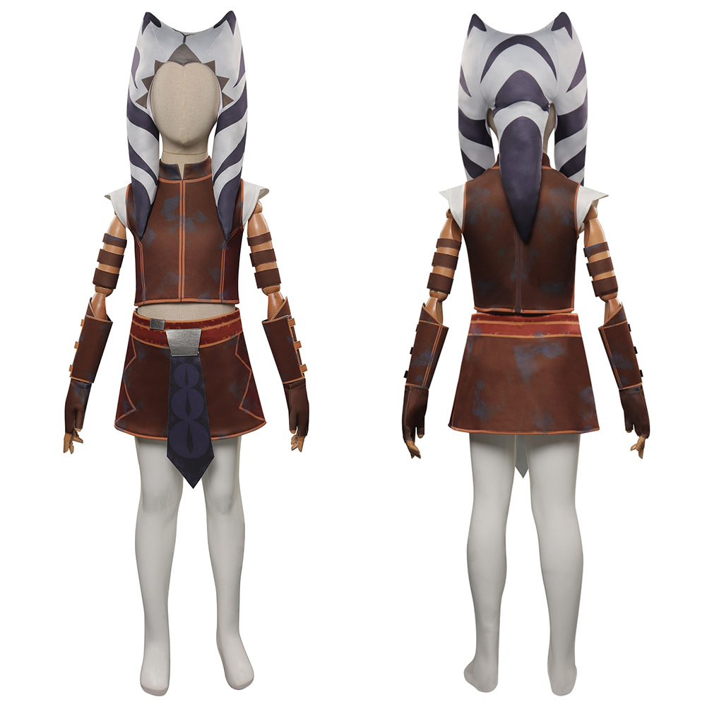 Star Wars Ahsoka Tano Mandalorian Cosplay Jedi Costume Outfit Halloween Carnival - Bild 47 von 106