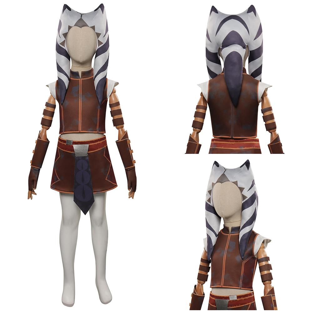 Star Wars Ahsoka Tano Mandalorian Cosplay Jedi Costume Outfit Halloween Carnival - Bild 36 von 106