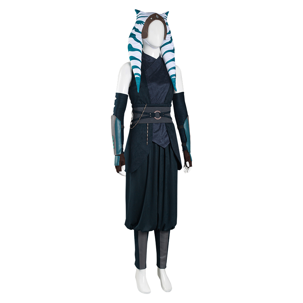 Star Wars Ahsoka Tano Mandalorian Cosplay Jedi Costume Outfit Halloween Carnival - Bild 53 von 106