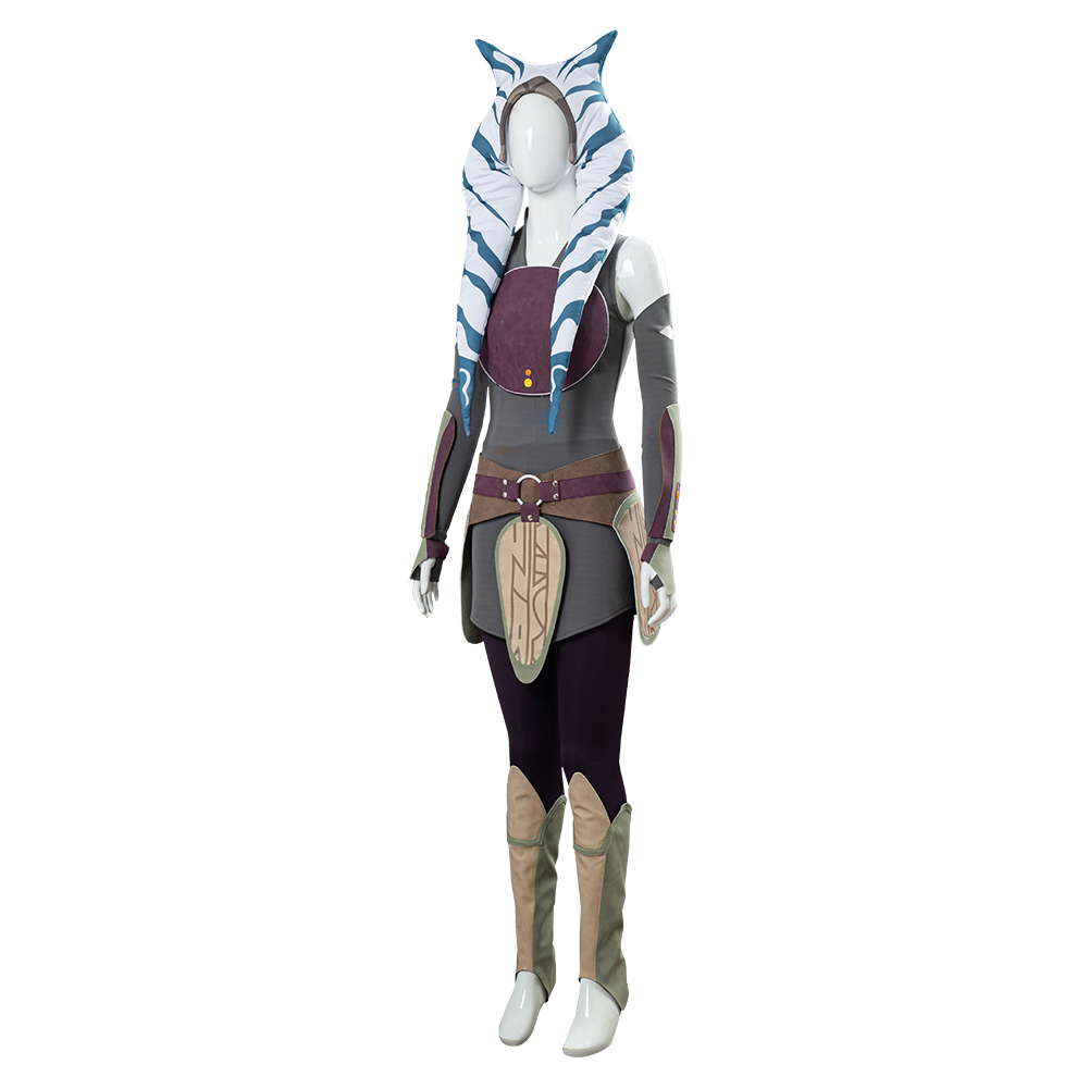 Star Wars Ahsoka Tano Mandalorian Cosplay Jedi Costume Outfit Halloween Carnival - Bild 87 von 106