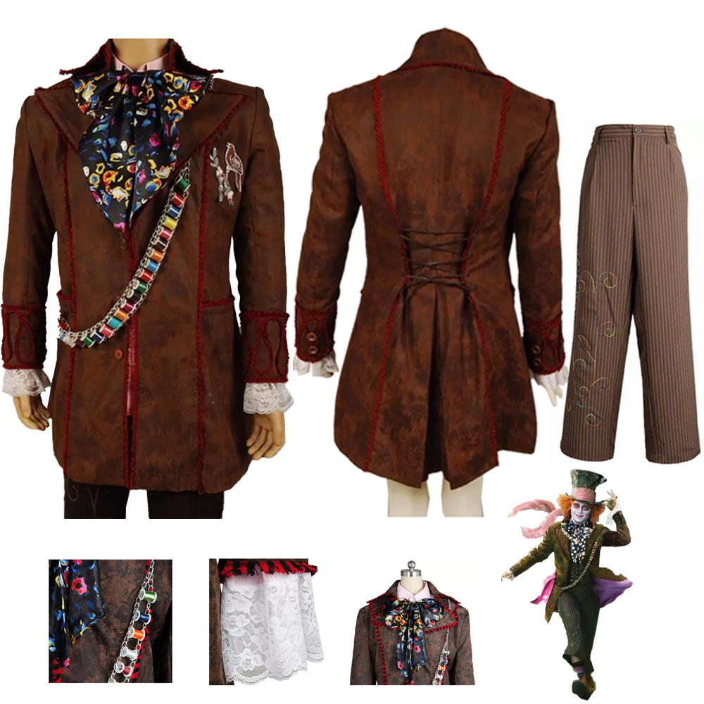 Alice Wonderlandd Film Johnny Depp Mad Hatter Cosplay