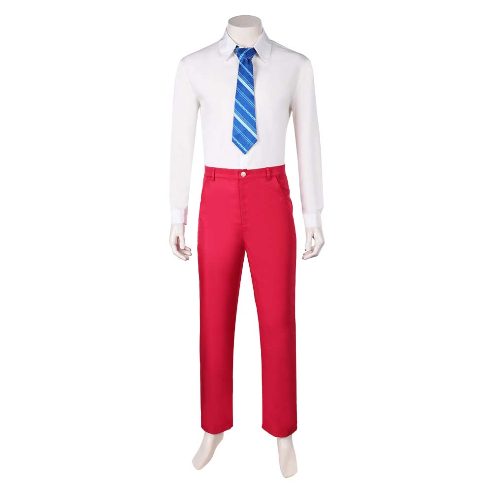 Movie Clown: Folie à Deux Arthur Fleck Red Cosplay Uniform Halloween Suits Coat - Picture 42 of 48