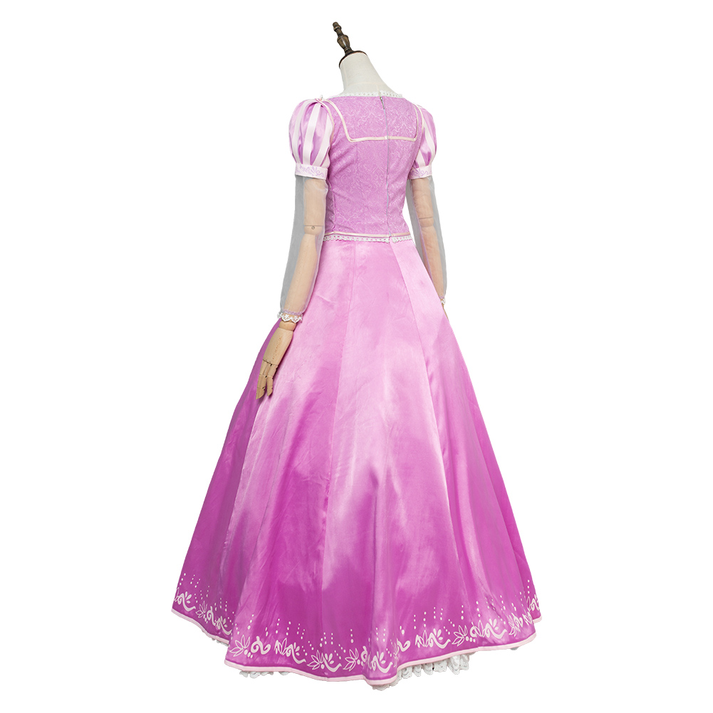 Tangled Princess Rapunzel Cosplay Costume Party Dress Halloween Outfit Women New - Picture 42 of 59