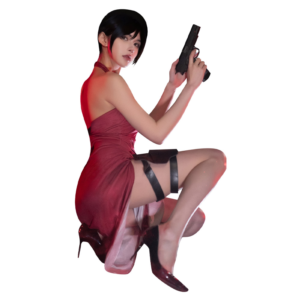 Resident Evil 4 Ada Wong Disfraz de Cosplay Cheongsam Vestido Halloween Disfraz Traje - Imagen 31 de 72