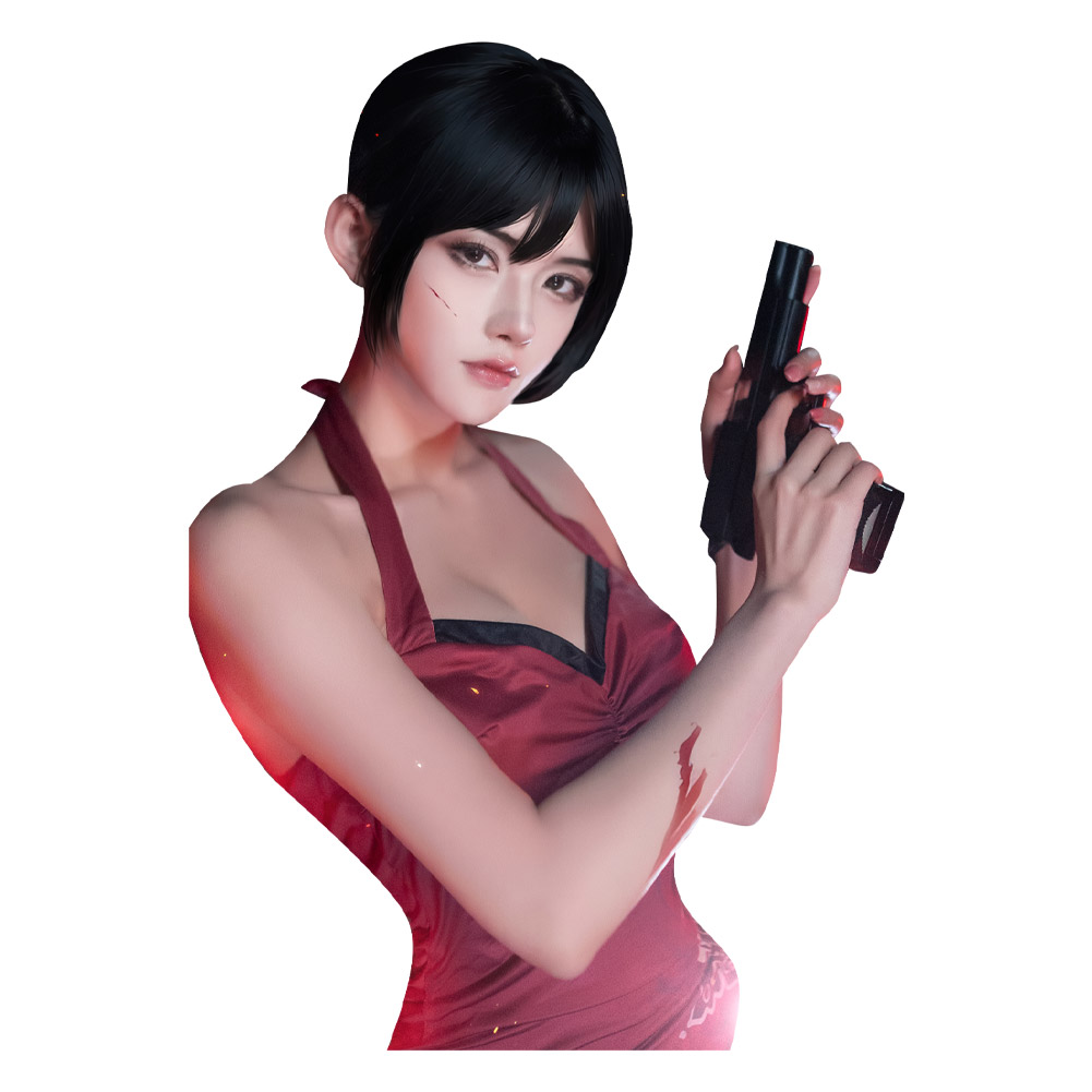 Resident Evil 4 Ada Wong Disfraz de Cosplay Cheongsam Vestido Halloween Disfraz Traje - Imagen 68 de 72