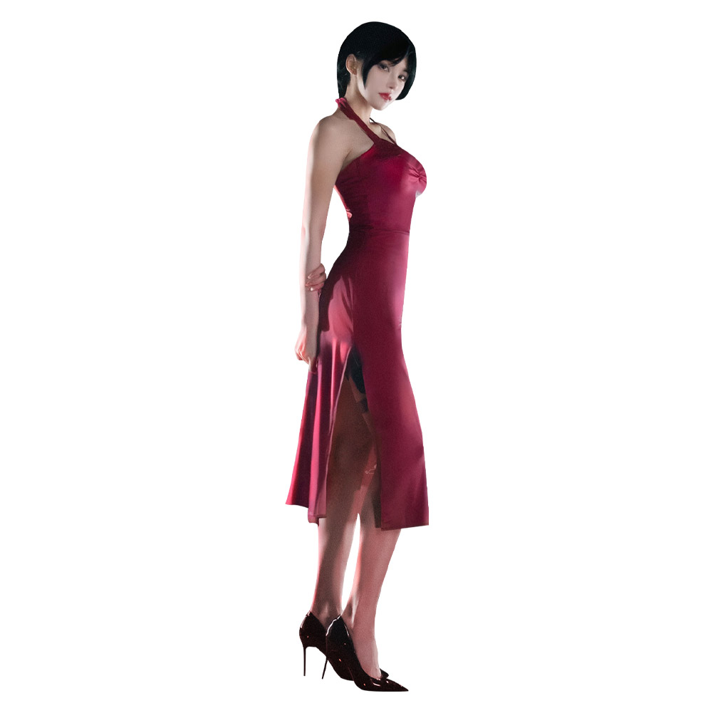 Resident Evil 4 Ada Wong Disfraz de Cosplay Cheongsam Vestido Halloween Disfraz Traje - Imagen 66 de 72
