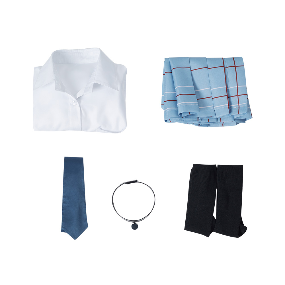 Marin Kitagawa Japanese White JK School Girl Uniform Marin Wig Cosplay Costume - Picture 15 of 21