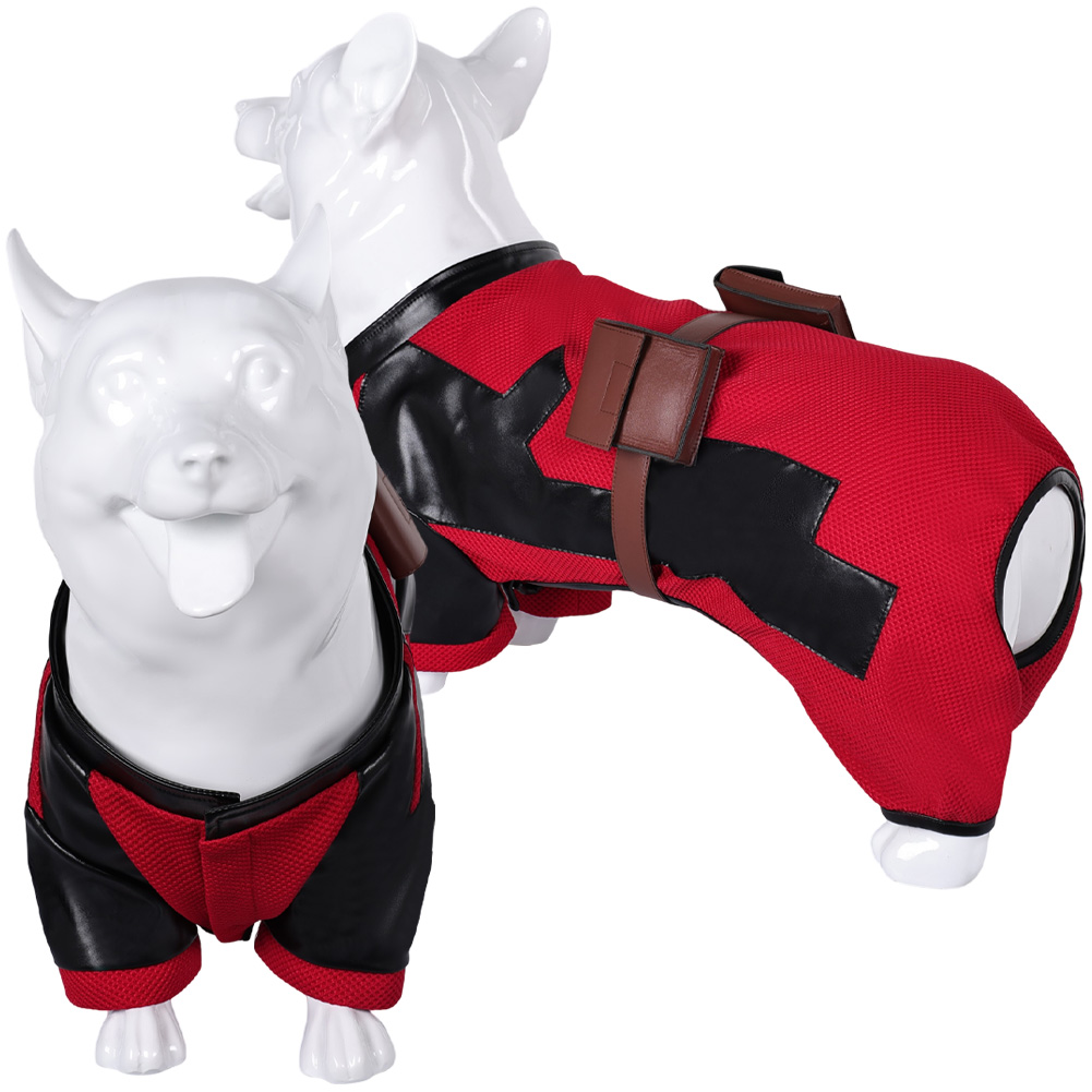 Deadpool 3 Dogpool Peggy Wolverine Mascotas Perros Arnés Cachorro Disfraz + Gafas + Insignia - Imagen 34 de 79