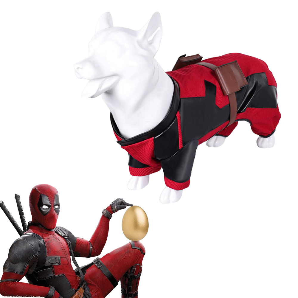 Deadpool 3 Dogpool Peggy Wolverine Mascotas Perros Arnés Cachorro Disfraz + Gafas + Insignia - Imagen 77 de 79