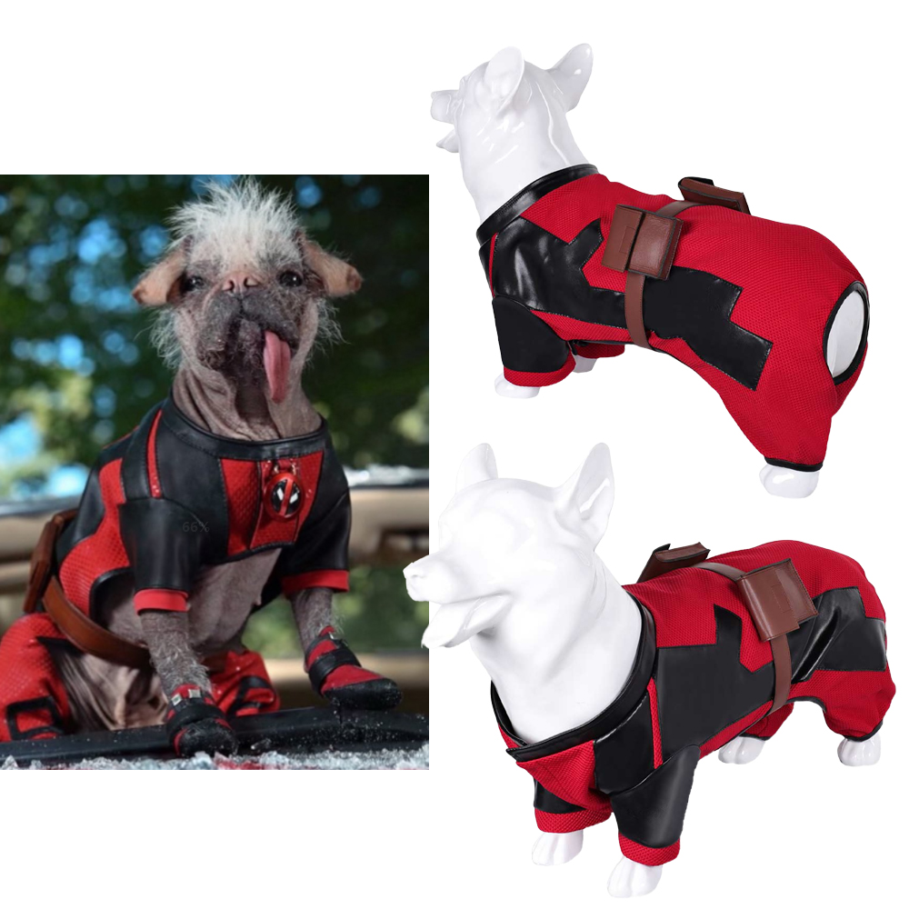 Deadpool 3 Dogpool Peggy Wolverine Mascotas Perros Arnés Cachorro Disfraz + Gafas + Insignia - Imagen 78 de 79