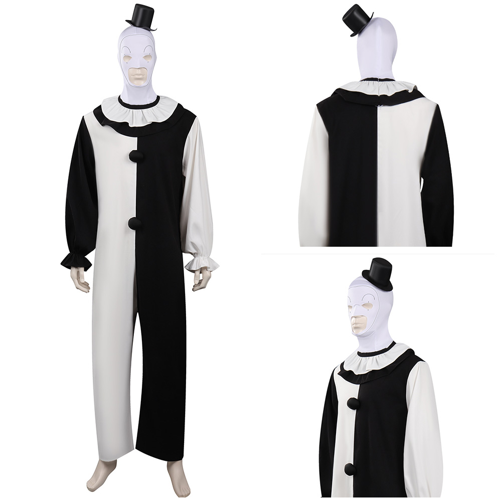 Terrifier Art Clown Joker Cosplay Traje De Palhaço Homem Jumpsuit
