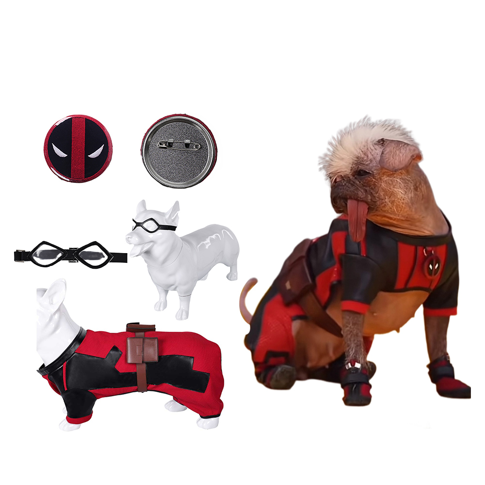 Deadpool 3 Dogpool Peggy Wolverine Mascotas Perros Arnés Cachorro Disfraz + Gafas + Insignia - Imagen 58 de 79