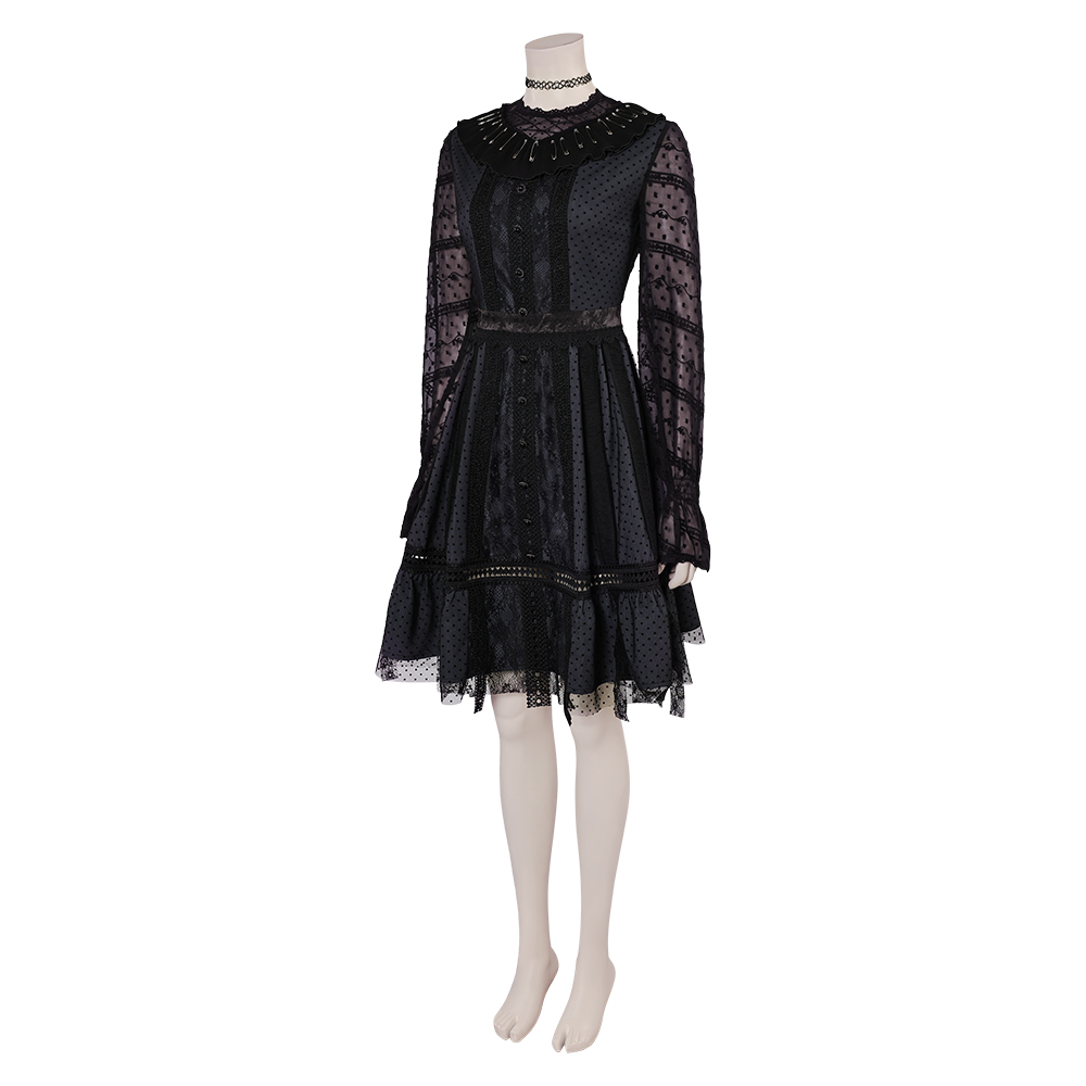 ワンピース Betty Boop Lace Layered Frill Mini DressBlack BettyBoop] Lace Layered Frill Mini Dress_Black - ULKIN