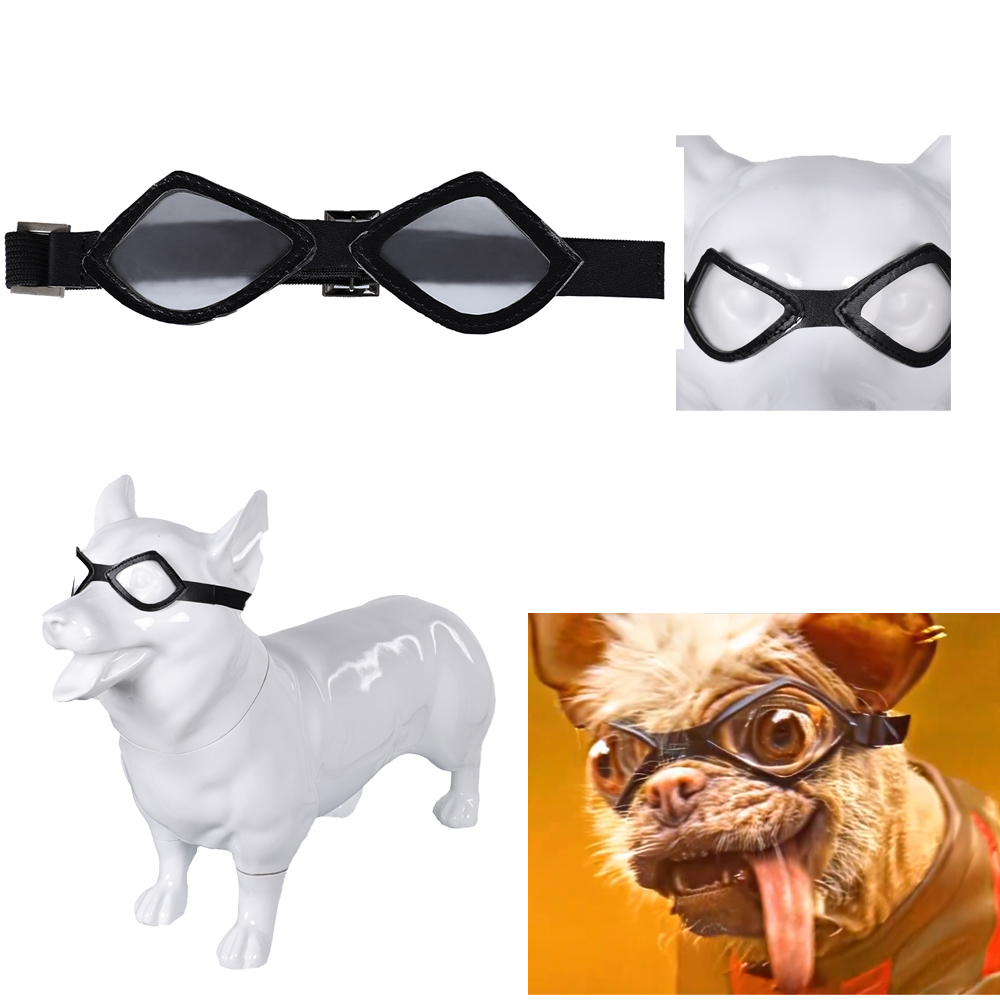 Deadpool & Wolverine Dogs Dogpool Peggy Pets Costume Harness Vest+Glasses+Badge - Picture 29 of 48