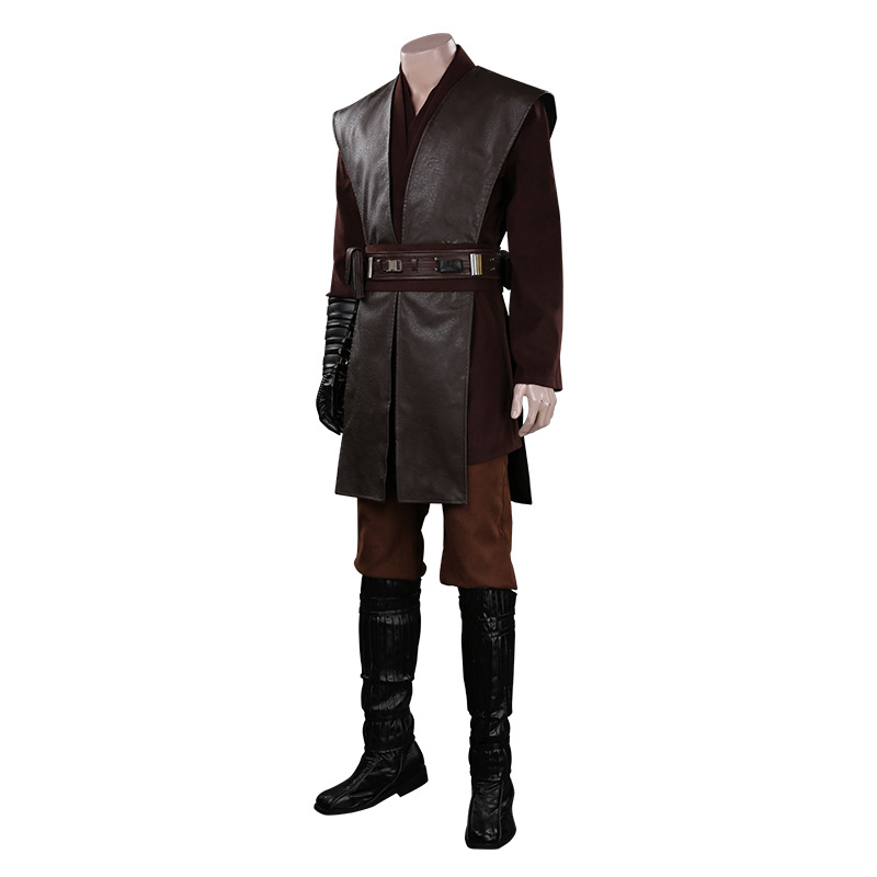Strar Anakin Skywalker Jedi Cosplay Carnival Outfit Halloween Party Coat Pants - Picture 13 of 16