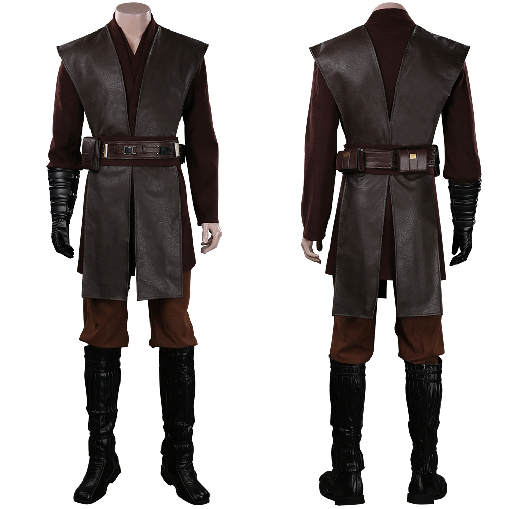 Strar Anakin Skywalker Jedi Cosplay Carnival Outfit Halloween Party Coat Pants - Picture 16 of 16