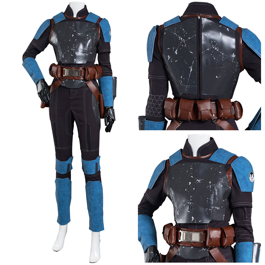 Mandalorian S2 Bo-Katan Kryze Cosplay Costume Battle Armor Jumpsuits Carnival US - Picture 14 of 15