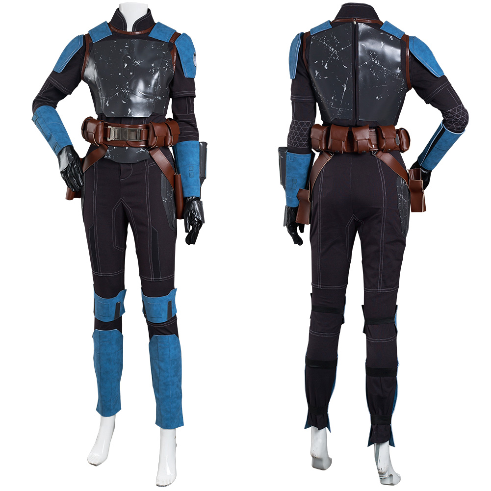 Mandalorian S2 Bo-Katan Kryze Cosplay Costume Battle Armor Jumpsuits Carnival US - Picture 15 of 15